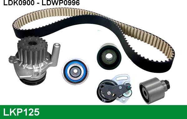 LUCAS LKP125 - Water Pump & Timing Belt Set car-mod.net