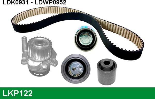 LUCAS LKP122 - Water Pump & Timing Belt Set car-mod.net