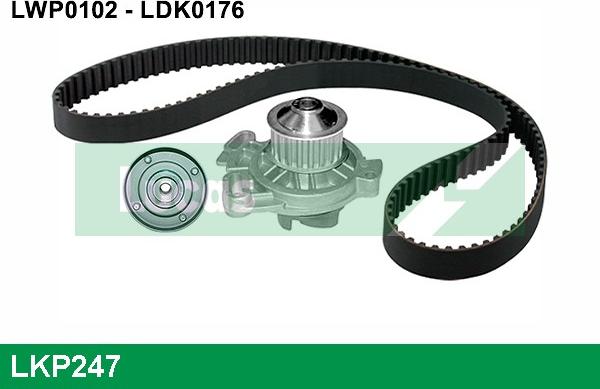 LUCAS LKP247 - Water Pump & Timing Belt Set car-mod.net