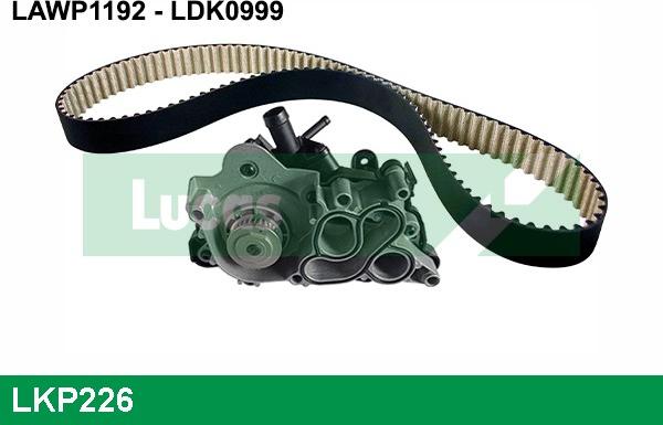 LUCAS LKP226 - Water Pump & Timing Belt Set car-mod.net