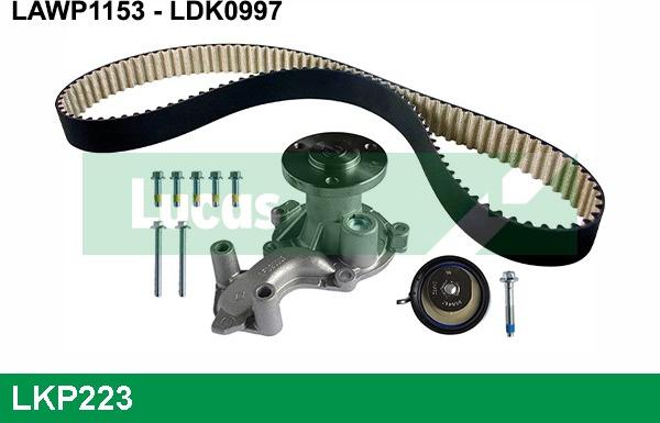 LUCAS LKP223 - Water Pump & Timing Belt Set car-mod.net