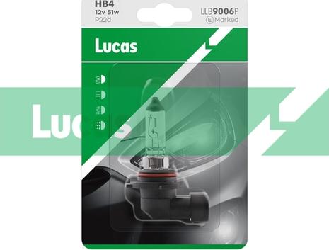 LUCAS LLB9006P - Bulb, spotlight car-mod.net