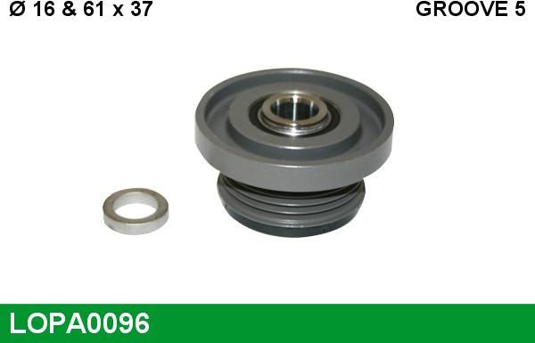 LUCAS LOPA0096 - Pulley, alternator, freewheel clutch car-mod.net