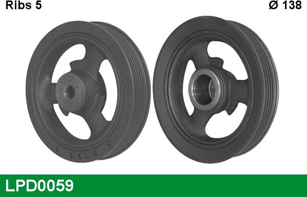 LUCAS LPD0059 - Belt Pulley, crankshaft car-mod.net