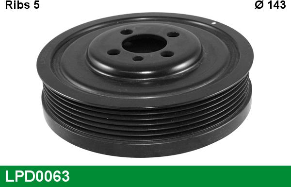 LUCAS LPD0063 - Belt Pulley, crankshaft car-mod.net