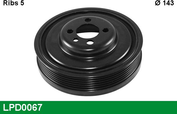 LUCAS LPD0067 - Belt Pulley, crankshaft car-mod.net