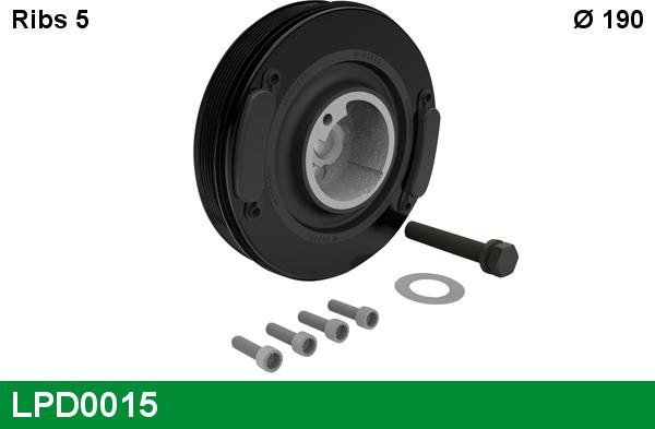 LUCAS LPD0015 - Belt Pulley, crankshaft car-mod.net