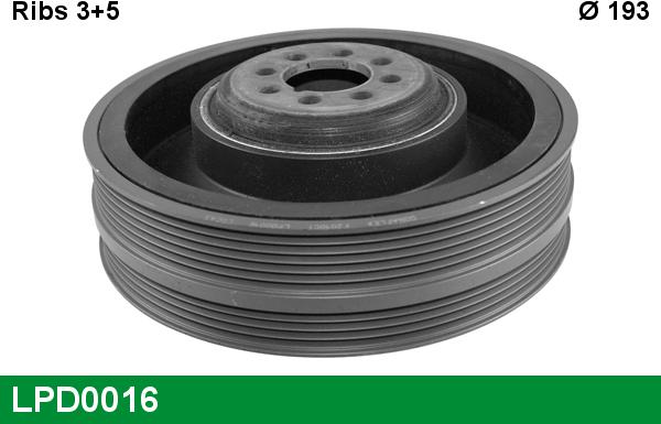 LUCAS LPD0016 - Belt Pulley, crankshaft car-mod.net
