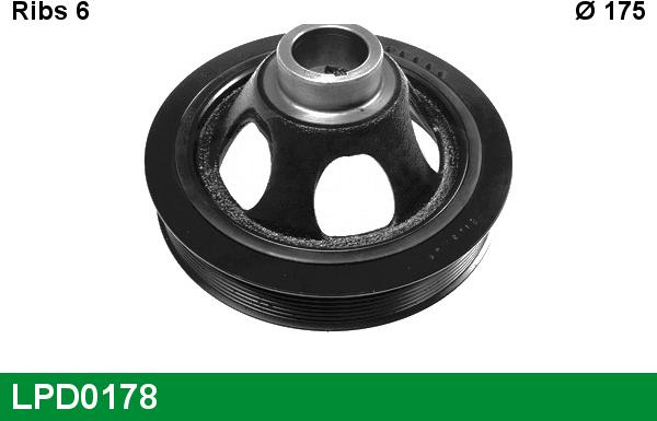 LUCAS LPD0178 - Belt Pulley, crankshaft car-mod.net