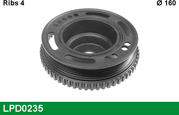 LUCAS LPD0235 - Belt Pulley, crankshaft car-mod.net