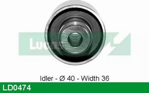 Lucas Engine Drive LD0474 - Tensioner Pulley, timing belt car-mod.net