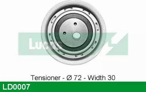 Lucas Engine Drive LD0007 - Tensioner Pulley, timing belt car-mod.net