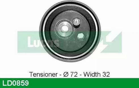 Lucas Engine Drive LD0859 - Tensioner Pulley, timing belt car-mod.net
