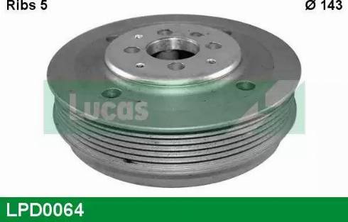 Lucas Engine Drive LPD0064 - Belt Pulley, crankshaft car-mod.net