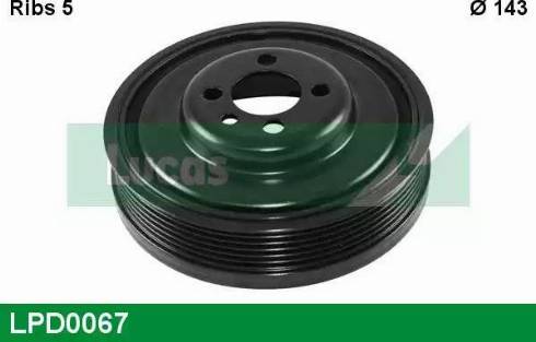 Lucas Engine Drive LPD0067 - Belt Pulley, crankshaft car-mod.net