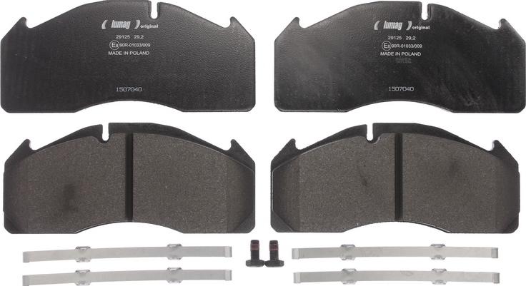 Lumag 291250090100 - Brake Pad Set, disc brake car-mod.net