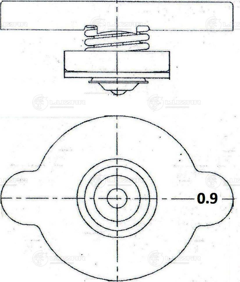 CARRO 550908580 - Sealing Cap, coolant tank car-mod.net