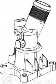 Luzar LT 1017 - Coolant thermostat / housing car-mod.net