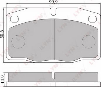 LYNXauto BD-5905 - Brake Pad Set, disc brake car-mod.net