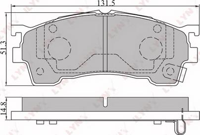 4U Autoparts 37597MZ - Brake Pad Set, disc brake car-mod.net