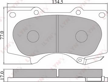 4U Autoparts 37684TY - Brake Pad Set, disc brake car-mod.net