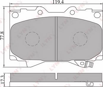 Akebono AN-498WKE - Brake Pad Set, disc brake car-mod.net