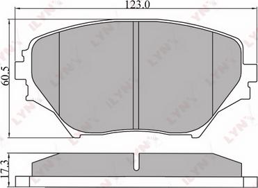 LYNXauto BD-7511 - Brake Pad Set, disc brake car-mod.net