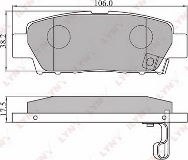 LYNXauto BD-7513 - Brake Pad Set, disc brake car-mod.net