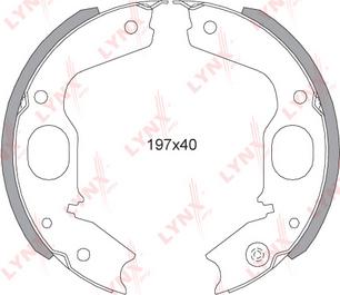 LYNXauto BS-5505 - Drum Brake Shoe Set car-mod.net
