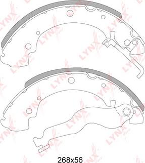 LYNXauto BS-8003 - Drum Brake Shoe Set car-mod.net