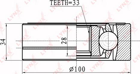 LYNXauto CI-8015 - CV Joint Kit, drive shaft car-mod.net