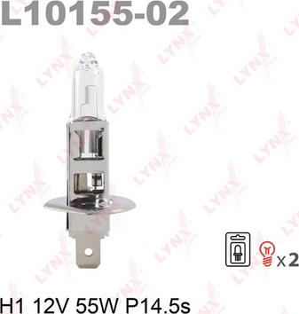 LYNXauto L10155-02 - Bulb, spotlight car-mod.net