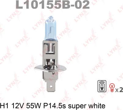 LYNXauto L10155B-02 - Bulb, spotlight car-mod.net
