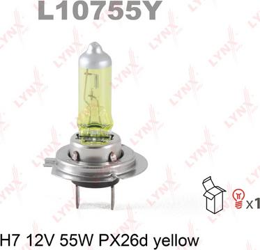 LYNXauto L10755Y - Bulb, fog light car-mod.net