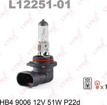 LYNXauto L12251-01 - Bulb, spotlight car-mod.net