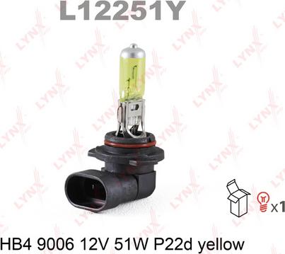 LYNXauto L12251Y - Bulb, fog light car-mod.net