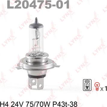 LYNXauto L20475-01 - Bulb, spotlight car-mod.net