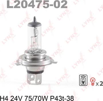 LYNXauto L20475-02 - Bulb, spotlight car-mod.net