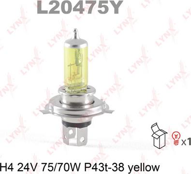 LYNXauto L20475Y - Bulb, fog light car-mod.net