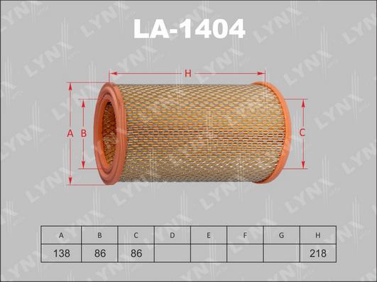 LYNXauto LA-1404 - Engine Air Filter car-mod.net