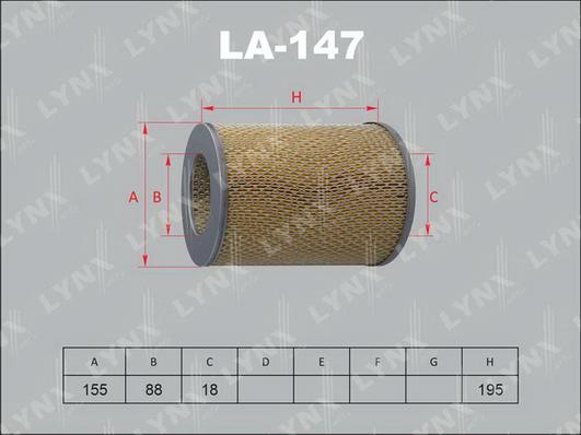 LYNXauto LA-147 - Engine Air Filter car-mod.net