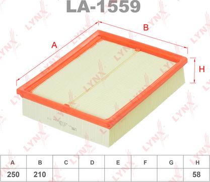 LYNXauto LA-1559 - Engine Air Filter car-mod.net