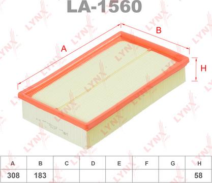 LYNXauto LA-1560 - Engine Air Filter car-mod.net