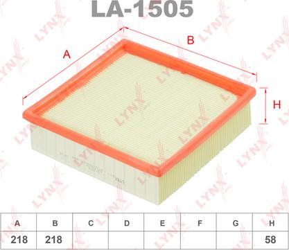 LYNXauto LA-1505 - Engine Air Filter car-mod.net