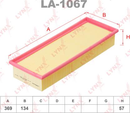 LYNXauto LA-1067 - Engine Air Filter car-mod.net