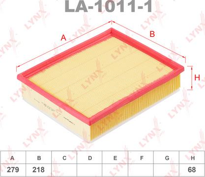 LYNXauto LA-1011-1 - Engine Air Filter car-mod.net