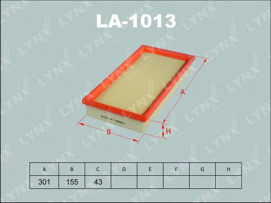 LYNXauto LA-1013 - Engine Air Filter car-mod.net