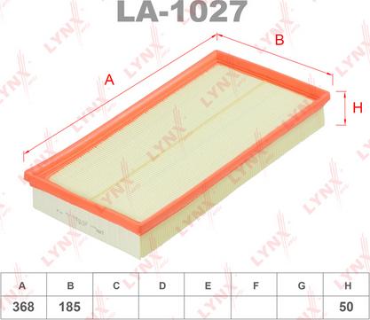LYNXauto LA-1027 - Engine Air Filter car-mod.net