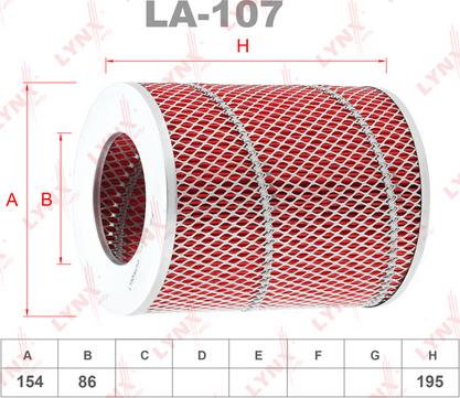 LYNXauto LA-107 - Engine Air Filter car-mod.net