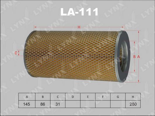 LYNXauto LA-111 - Engine Air Filter car-mod.net